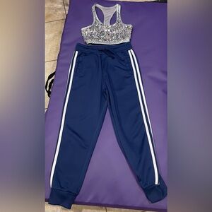 Balera Blue and Silver Hip Hop Costume